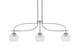 Toltec Lighting - 3936-GP-4100 - Three Light Island Pendant - Cavella - Graphite
