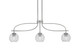 Toltec Lighting - 3936-GP-4102 - Three Light Island Pendant - Cavella - Graphite