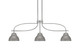 Toltec Lighting - 3936-GP-427-GP - Three Light Island Pendant - Cavella - Graphite