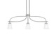 Toltec Lighting - 3936-GP-460 - Three Light Island Pendant - Cavella - Graphite