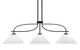 Toltec Lighting - 3936-MB-316 - Three Light Island Pendant - Cavella - Matte Black