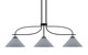 Toltec Lighting - 3936-MB-4002 - Three Light Island Pendant - Cavella - Matte Black