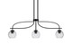 Toltec Lighting - 3936-MB-4102 - Three Light Island Pendant - Cavella - Matte Black