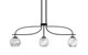 Toltec Lighting - 3936-MB-4109 - Three Light Island Pendant - Cavella - Matte Black