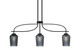 Toltec Lighting - 3936-MB-4252 - Three Light Island Pendant - Cavella - Matte Black
