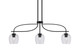 Toltec Lighting - 3936-MB-4810 - Three Light Island Pendant - Cavella - Matte Black