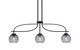 Toltec Lighting - 3936-MB-5112 - Three Light Island Pendant - Cavella - Matte Black