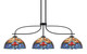 Toltec Lighting - 3936-MB-9359 - Three Light Island Pendant - Cavella - Matte Black
