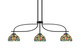 Toltec Lighting - 3936-MB-9905 - Three Light Island Pendant - Cavella - Matte Black