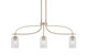 Toltec Lighting - 3936-NAB-3002 - Three Light Island Pendant - Cavella - New Age Brass