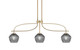 Toltec Lighting - 3936-NAB-4622 - Three Light Island Pendant - Cavella - New Age Brass