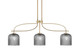 Toltec Lighting - 3936-NAB-4912 - Three Light Island Pendant - Cavella - New Age Brass