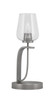 Toltec Lighting - 39-GP-210 - One Light Table Lamp - Cavella - Graphite