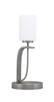 Toltec Lighting - 39-GP-310 - One Light Table Lamp - Cavella - Graphite