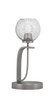 Toltec Lighting - 39-GP-4102 - One Light Table Lamp - Cavella - Graphite