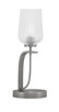 Toltec Lighting - 39-GP-4250 - One Light Table Lamp - Cavella - Graphite