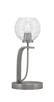 Toltec Lighting - 39-GP-5110 - One Light Table Lamp - Cavella - Graphite