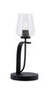 Toltec Lighting - 39-MB-210 - One Light Table Lamp - Cavella - Matte Black