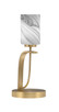 Toltec Lighting - 39-NAB-3009 - One Light Table Lamp - Cavella - New Age Brass