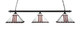 Toltec Lighting - 403-BC-958 - Three Light Bar - Square - Black Copper