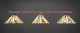 Toltec Lighting - 403-BRZ-956 - Three Light Bar - Square - Bronze