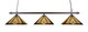 Toltec Lighting - 403-DG-959 - Three Light Island Pendant - Square Bar Square Fitter - Dark Granite