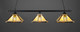 Toltec Lighting - 403-MB-986 - Three Light Bar - Square - Matte Black