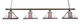 Toltec Lighting - 404-DG-958 - Four Light Bar - Square - Dark Granite