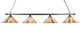 Toltec Lighting - 404-MB-956 - Four Light Bar - Square/Square - Matte Black