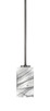 Toltec Lighting - 4501-GP-549 - One Light Mini Pendant - Atlas - Graphite