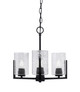 Toltec Lighting - 4503-MB-3002 - Three Light Chandelier - Atlas - Matte Black