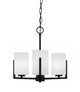Toltec Lighting - 4503-MB-310 - Three Light Chandelier - Atlas - Matte Black