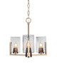 Toltec Lighting - 4503-NAB-3002 - Three Light Chandelier - Atlas - New Age Brass