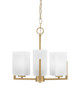 Toltec Lighting - 4503-NAB-541 - Three Light Chandelier - Atlas - New Age Brass