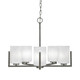 Toltec Lighting - 4505-GP-3001 - Five Light Chandelier - Atlas - Graphite