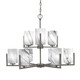 Toltec Lighting - 4509-GP-3009 - Nine Light Chandelier - Atlas - Graphite