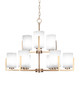 Toltec Lighting - 4509-NAB-3001 - Nine Light Chandelier - Atlas - New Age Brass