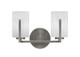 Toltec Lighting - 4512-GP-3001 - Two Light Bath Bar - Atlas - Graphite