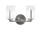 Toltec Lighting - 4512-GP-310 - Two Light Bath Bar - Atlas - Graphite