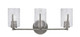 Toltec Lighting - 4513-GP-3002 - Three Light Bath Bar - Atlas - Graphite