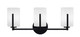 Toltec Lighting - 4513-MB-3001 - Three Light Bath Bar - Atlas - Matte Black