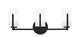 Toltec Lighting - 4513-MB-541 - Three Light Bath Bar - Atlas - Matte Black