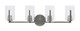 Toltec Lighting - 4514-GP-300 - Four Light Bath Bar - Atlas - Graphite
