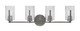 Toltec Lighting - 4514-GP-3002 - Four Light Bath Bar - Atlas - Graphite