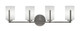 Toltec Lighting - 4514-GP-310 - Four Light Bath Bar - Atlas - Graphite