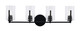 Toltec Lighting - 4514-MB-300 - Four Light Bath Bar - Atlas - Matte Black