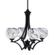 Toltec Lighting - 564-MB-4109 - Four Light Chandelier - Zilo - Matte Black