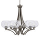 Toltec Lighting - 566-GP-202 - Six Light Chandelier - Zilo - Graphite