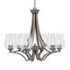 Toltec Lighting - 566-GP-210 - Six Light Chandelier - Zilo - Graphite