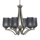 Toltec Lighting - 566-GP-4252 - Six Light Chandelier - Zilo - Graphite
